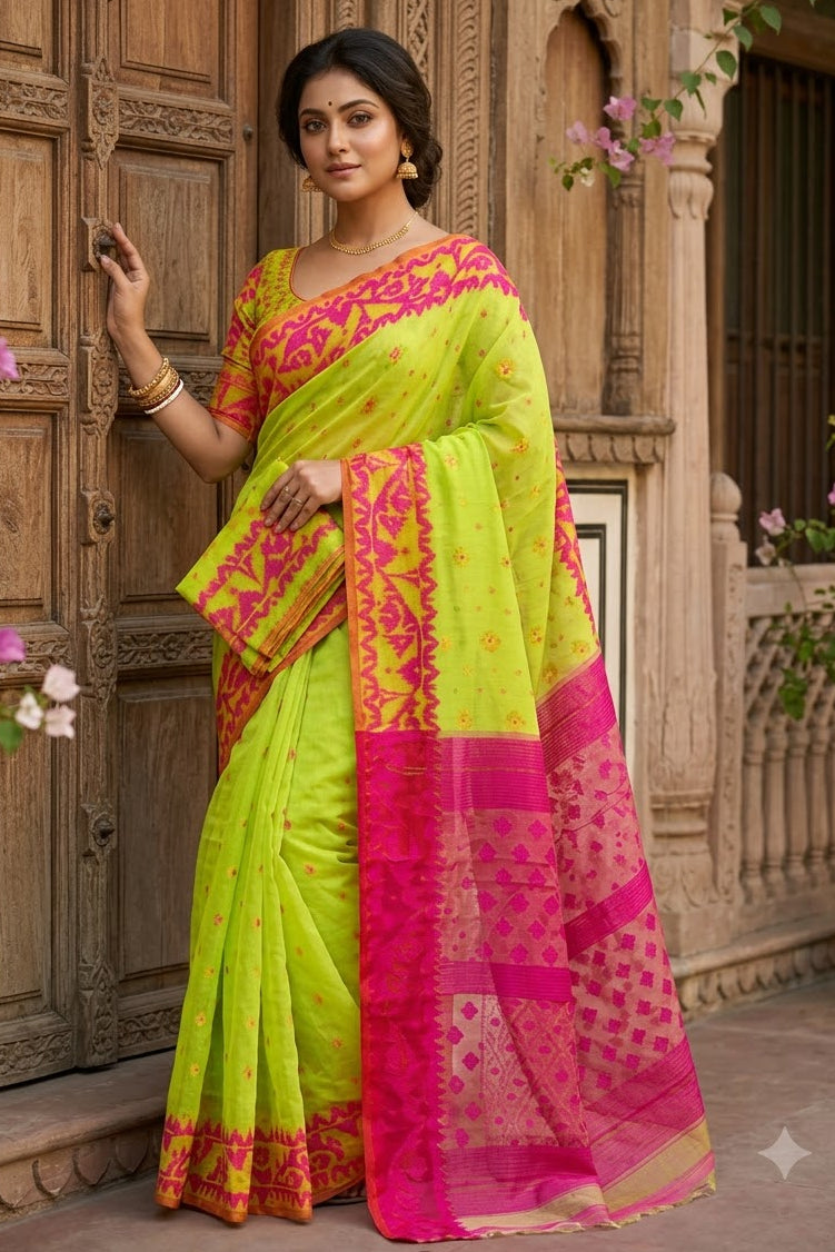 Madhabilata Jamdani Saree