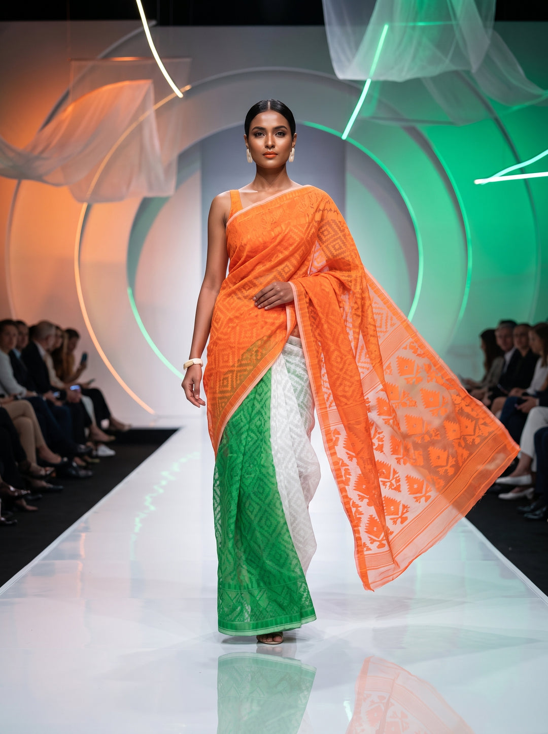 Desher Rong Jamdani Saree