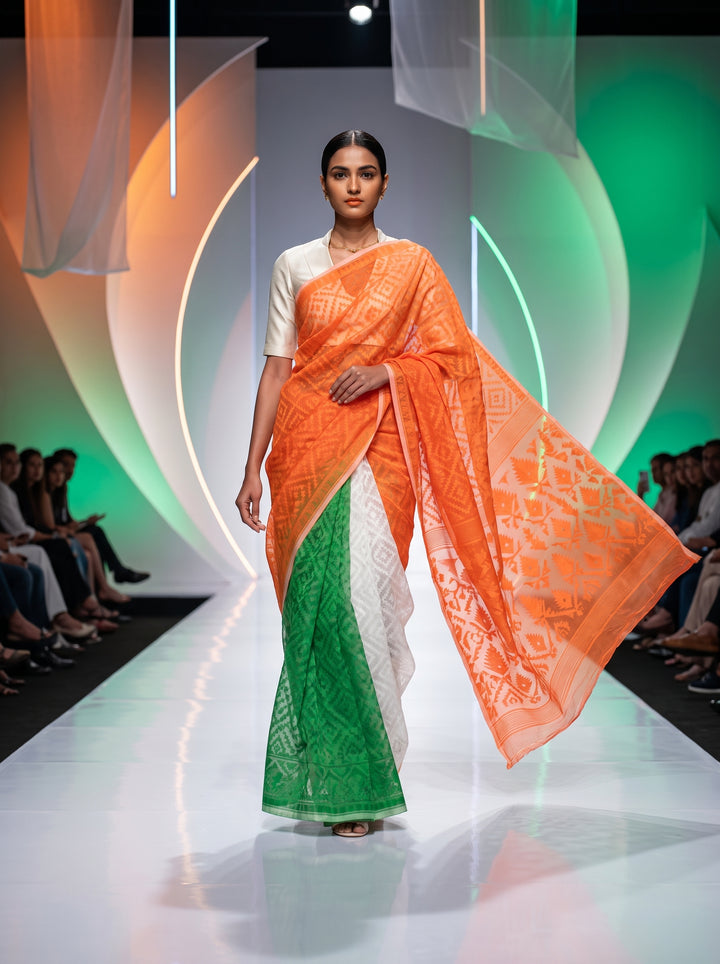Desher Rong Jamdani Saree