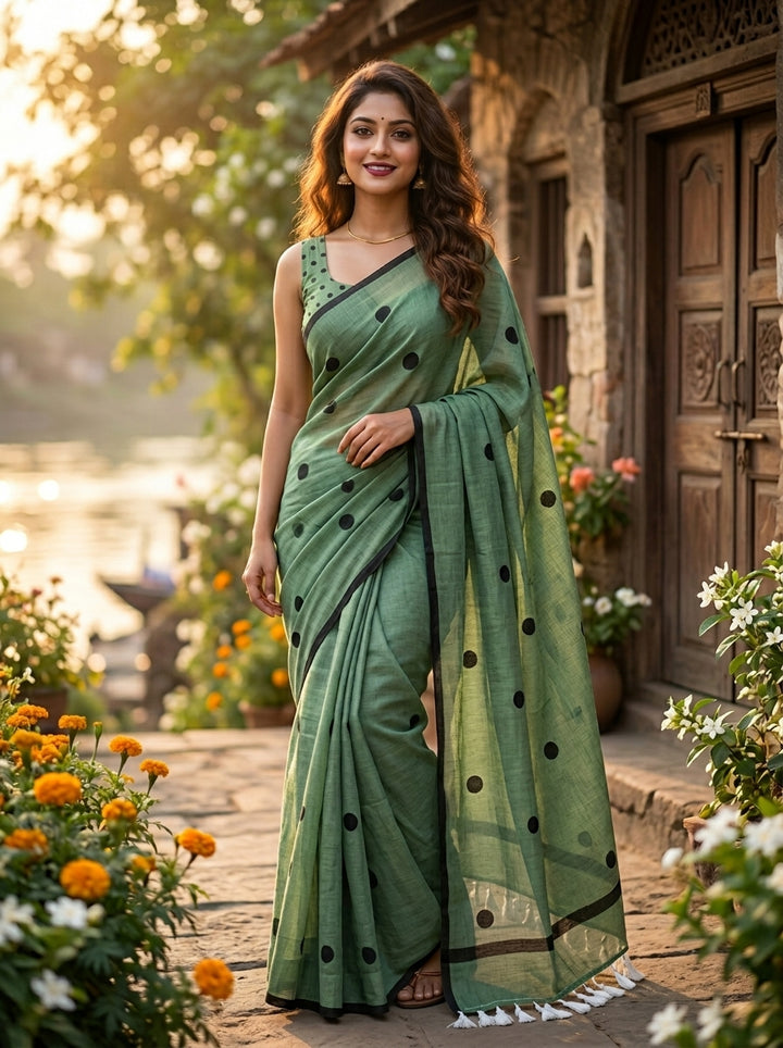 Kheyali Mul Cotton Saree