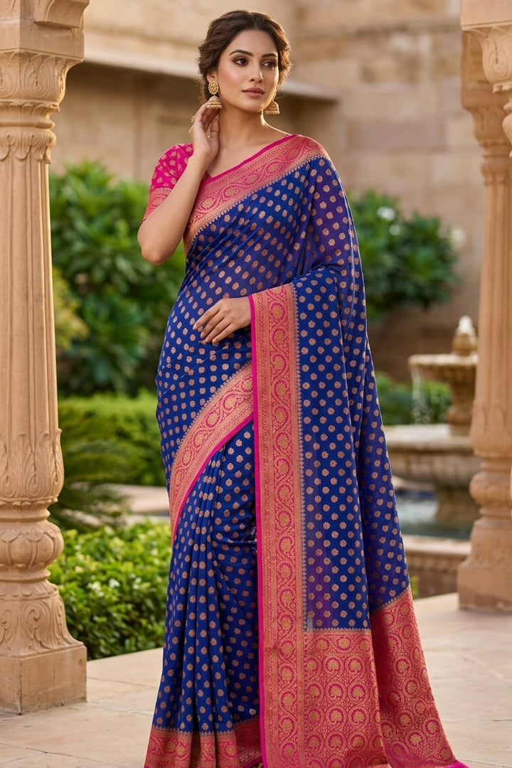 Swarnima Banarasi Semi Georgette Saree