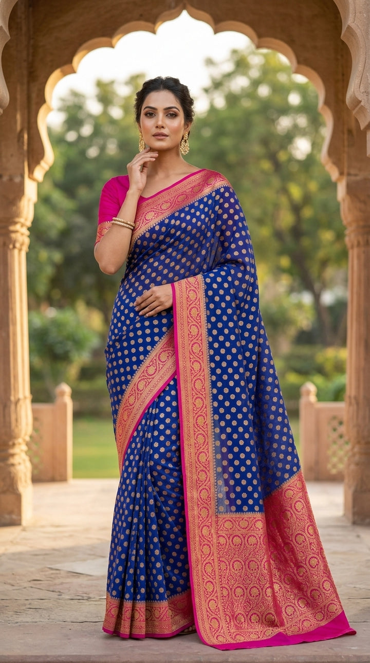 Swarnima Banarasi Semi Georgette Saree