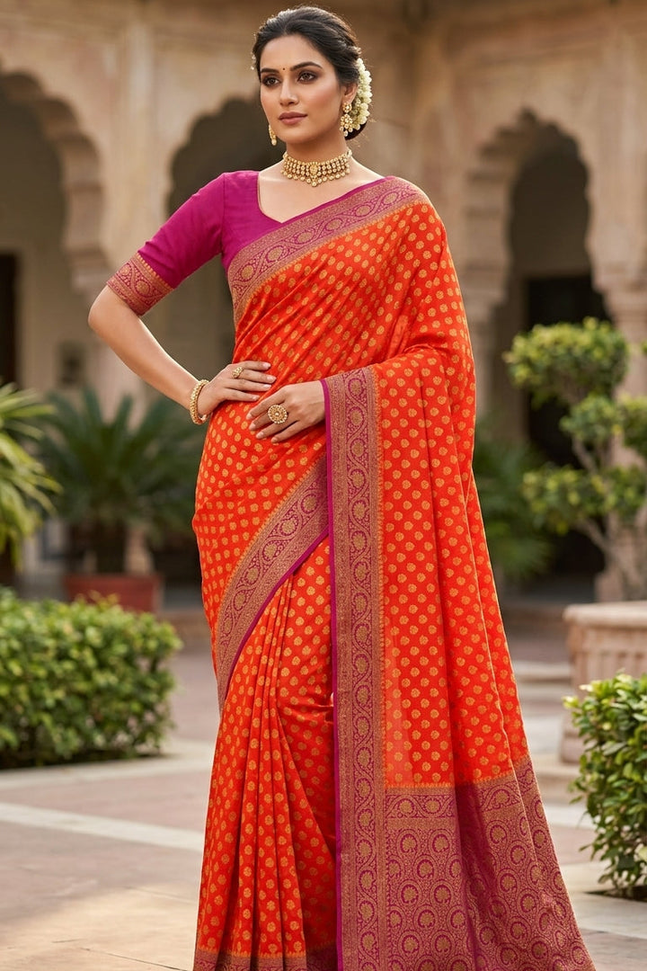 Swarnima Banarasi Semi Georgette Saree