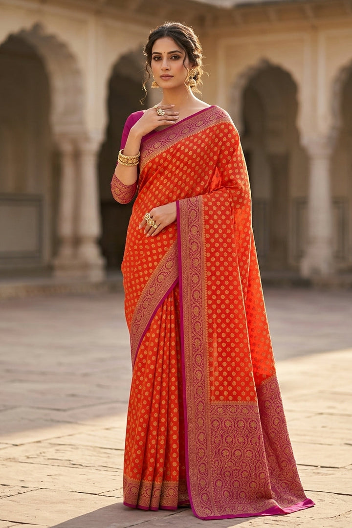 Swarnima Banarasi Semi Georgette Saree