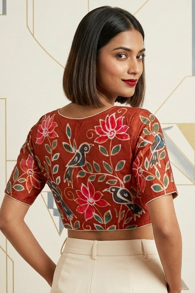 Floral Daydream- Batik Designer Blouse