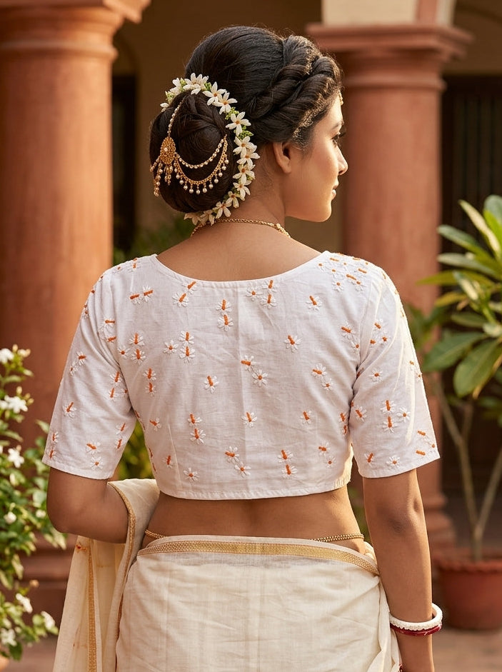 Shiuli Flower Designer Blouse