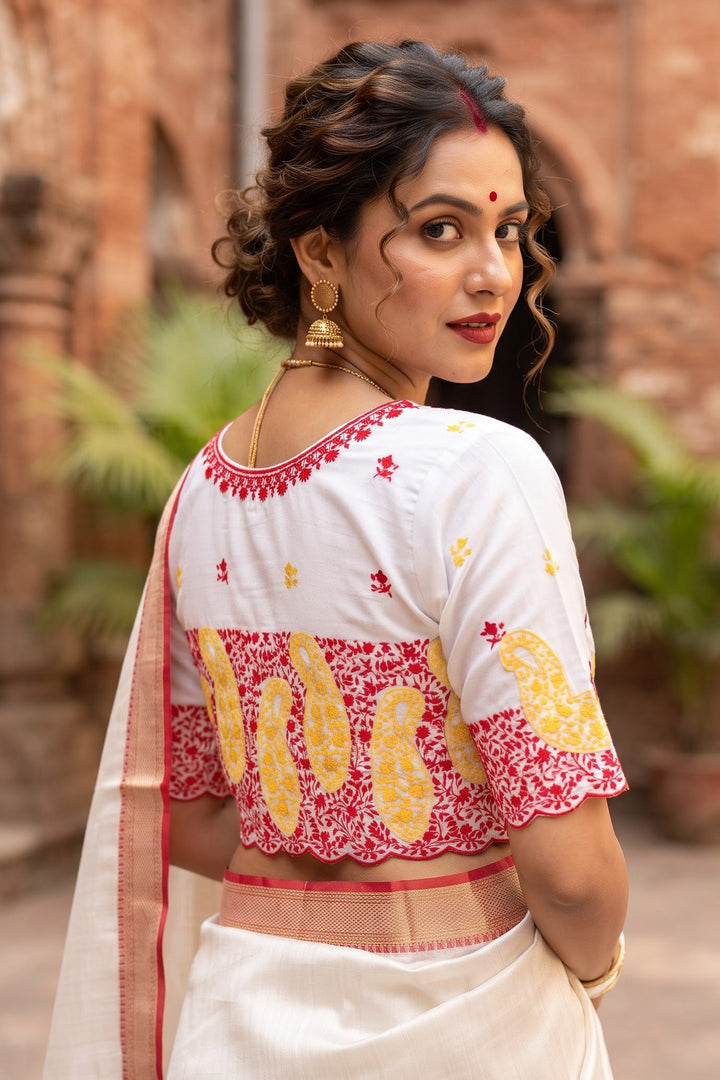 Agnishikha Vichitra Silk Blouse