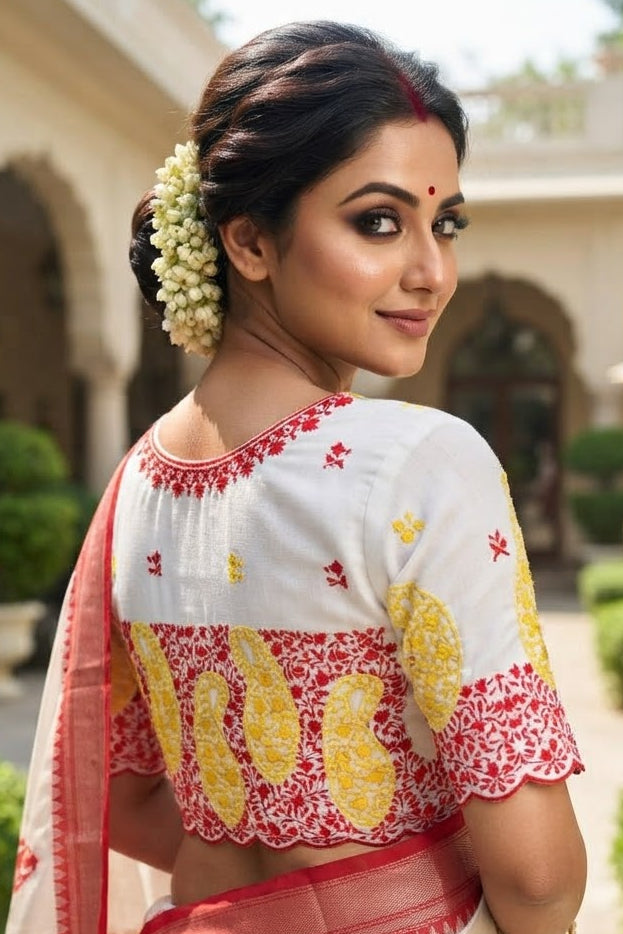 Agnishikha Vichitra Silk Blouse