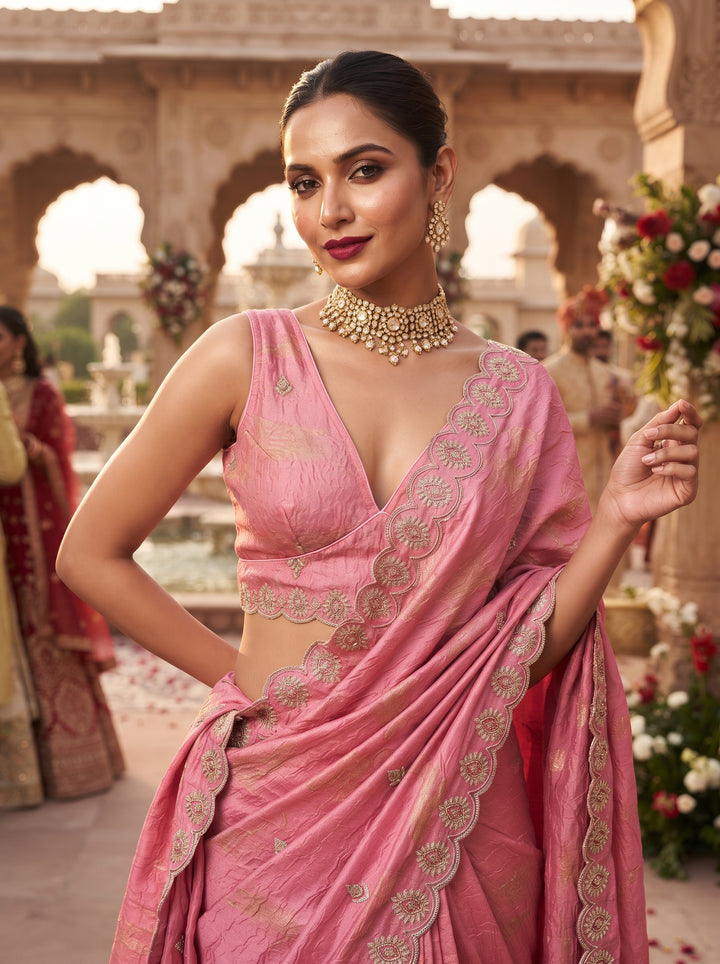Shades Of Rose-Fendy Silk Blouse