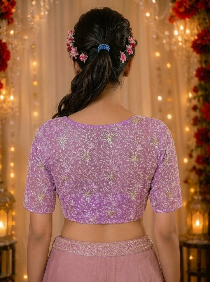Organza Twist- Designer Organza Blouse