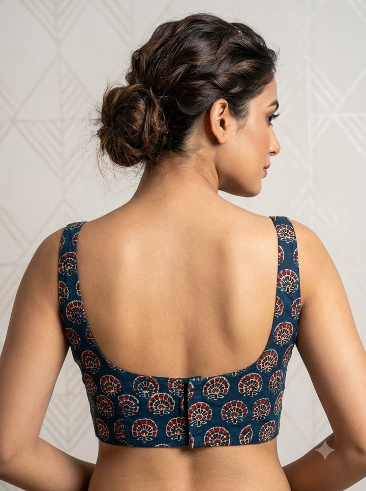 Fashion Flirt Ajrakh Print Blouse