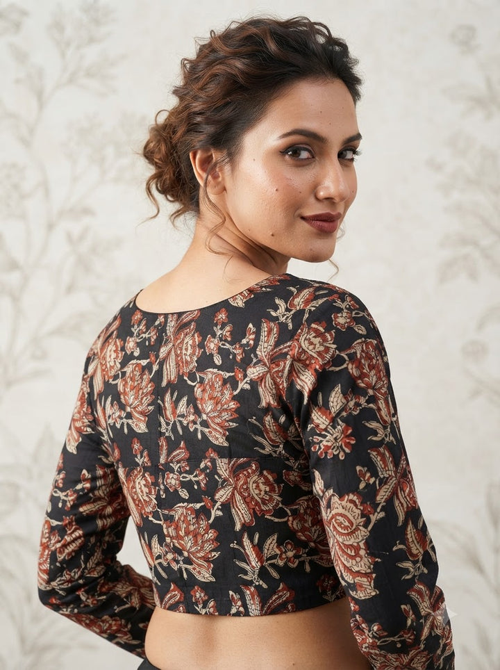 Wrapped In Dreams Ajrakh Cotton Blouse