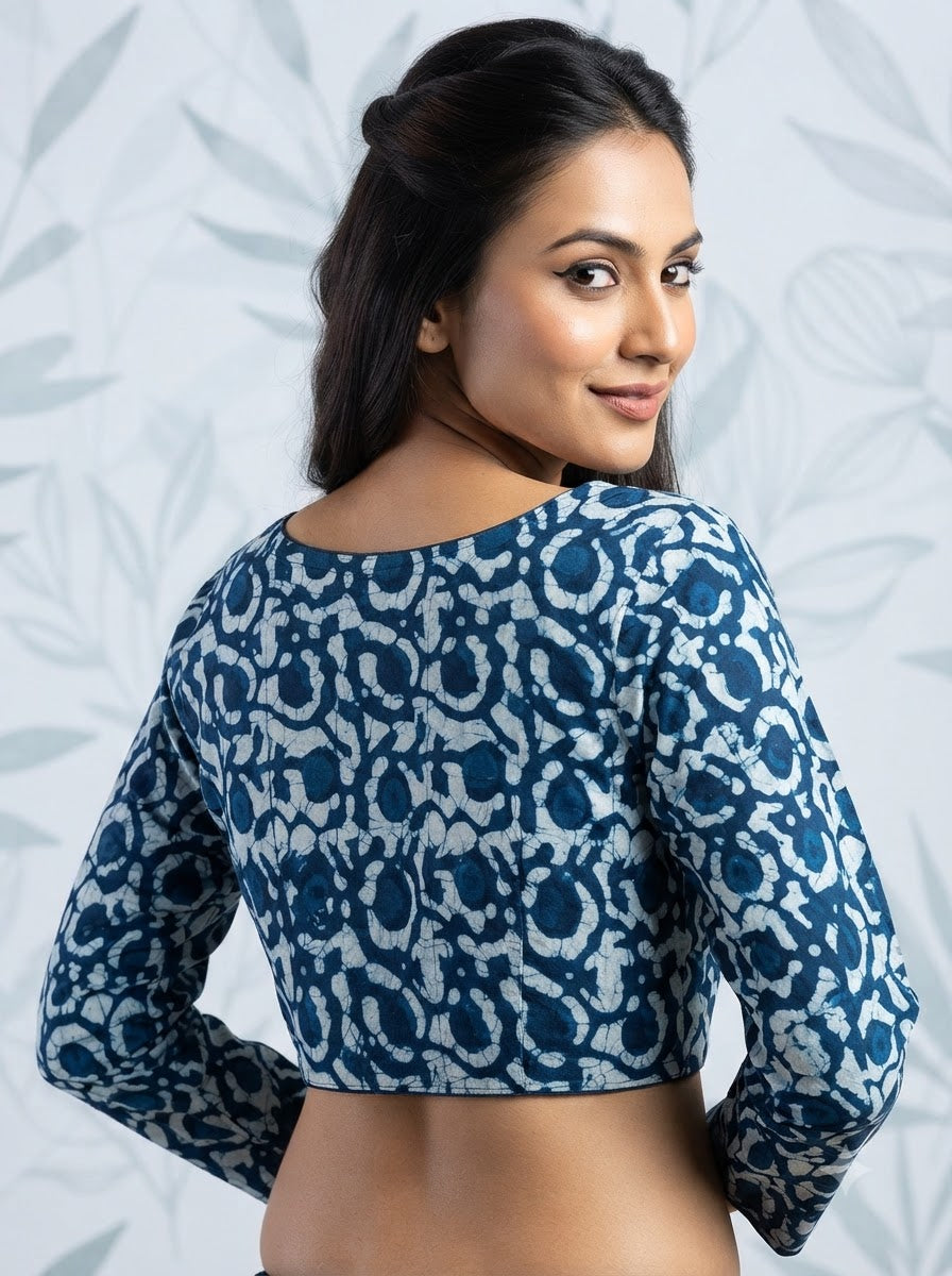 Wrapped In Dreams Ajrakh Cotton Blouse