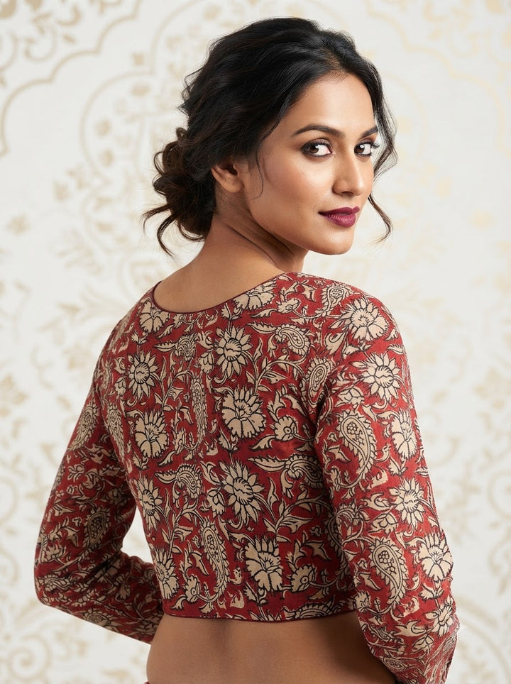 Wrapped In Dreams Ajrakh Cotton Blouse