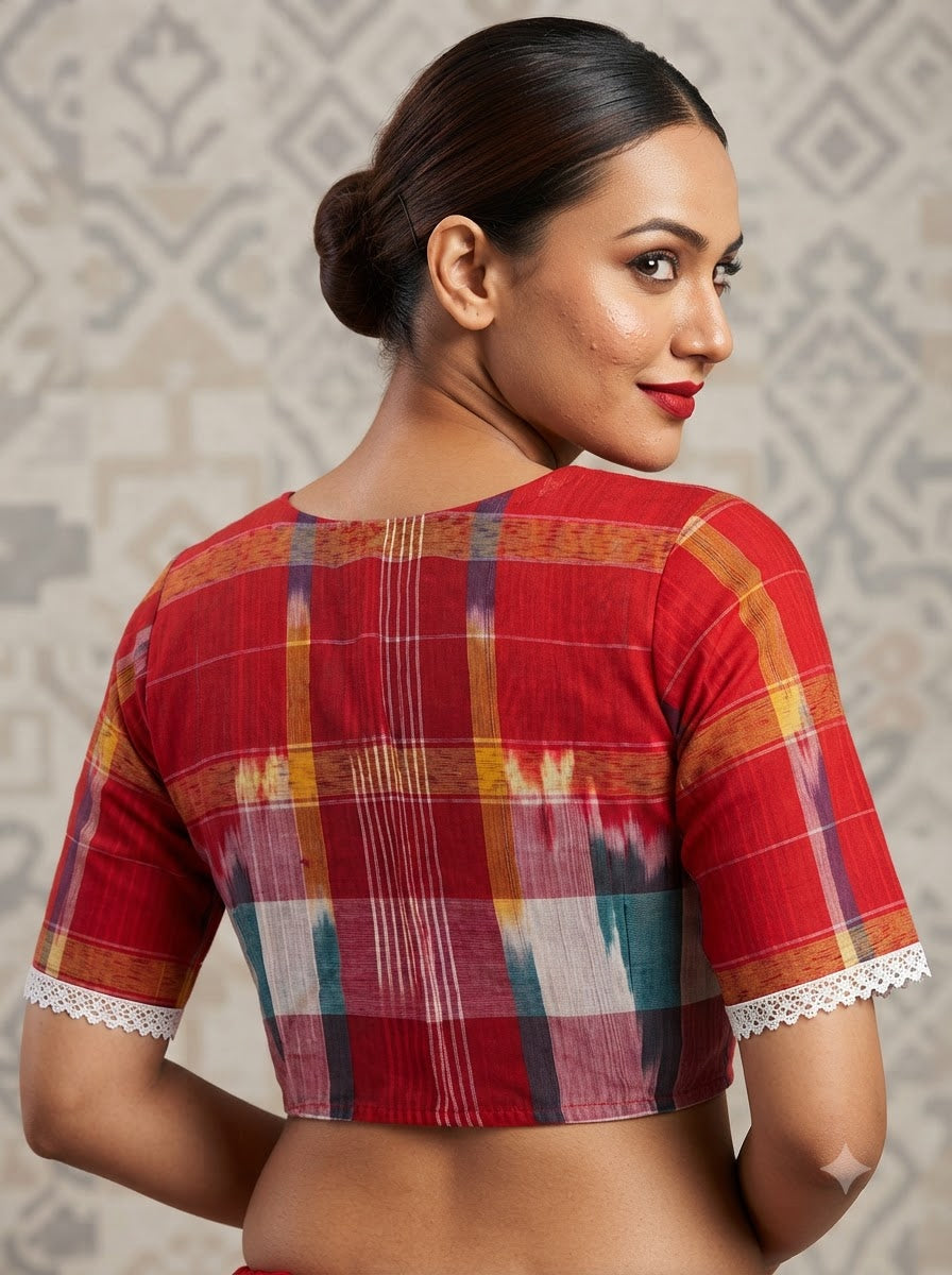 Lalima Lace Blouse With Baby Collar