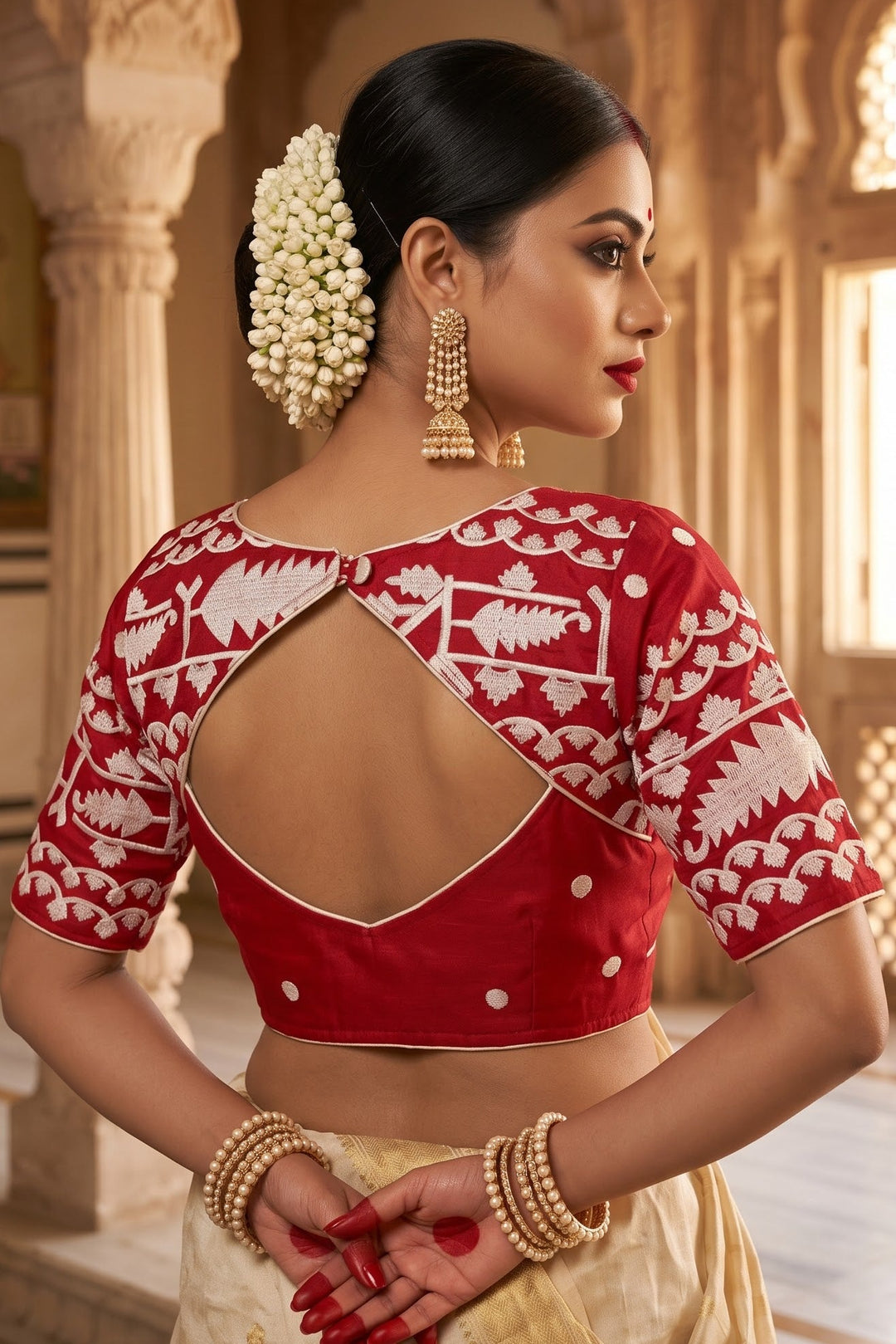 A Love Affair- Designer Vichitra Silk Blouse