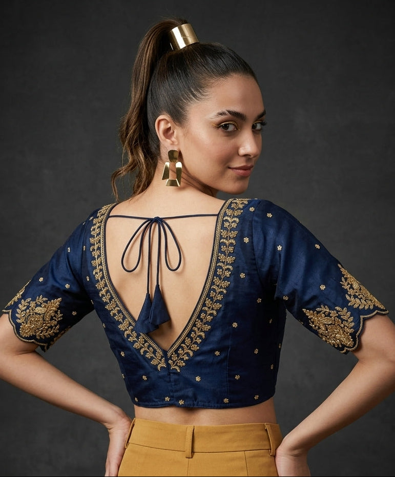 The Empress Glow V-Neck Blouse