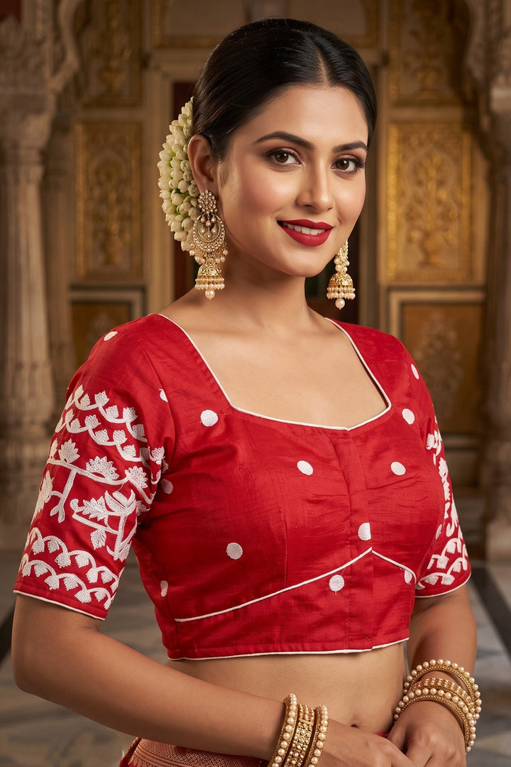 A Love Affair- Designer Vichitra Silk Blouse