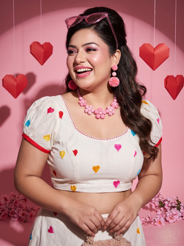 Heart to Heart – Embroidered Designer Blouse