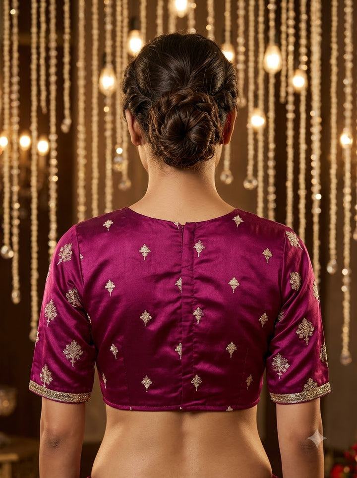 Sunehri Adaa Mashru Banarasi Silk Blouse