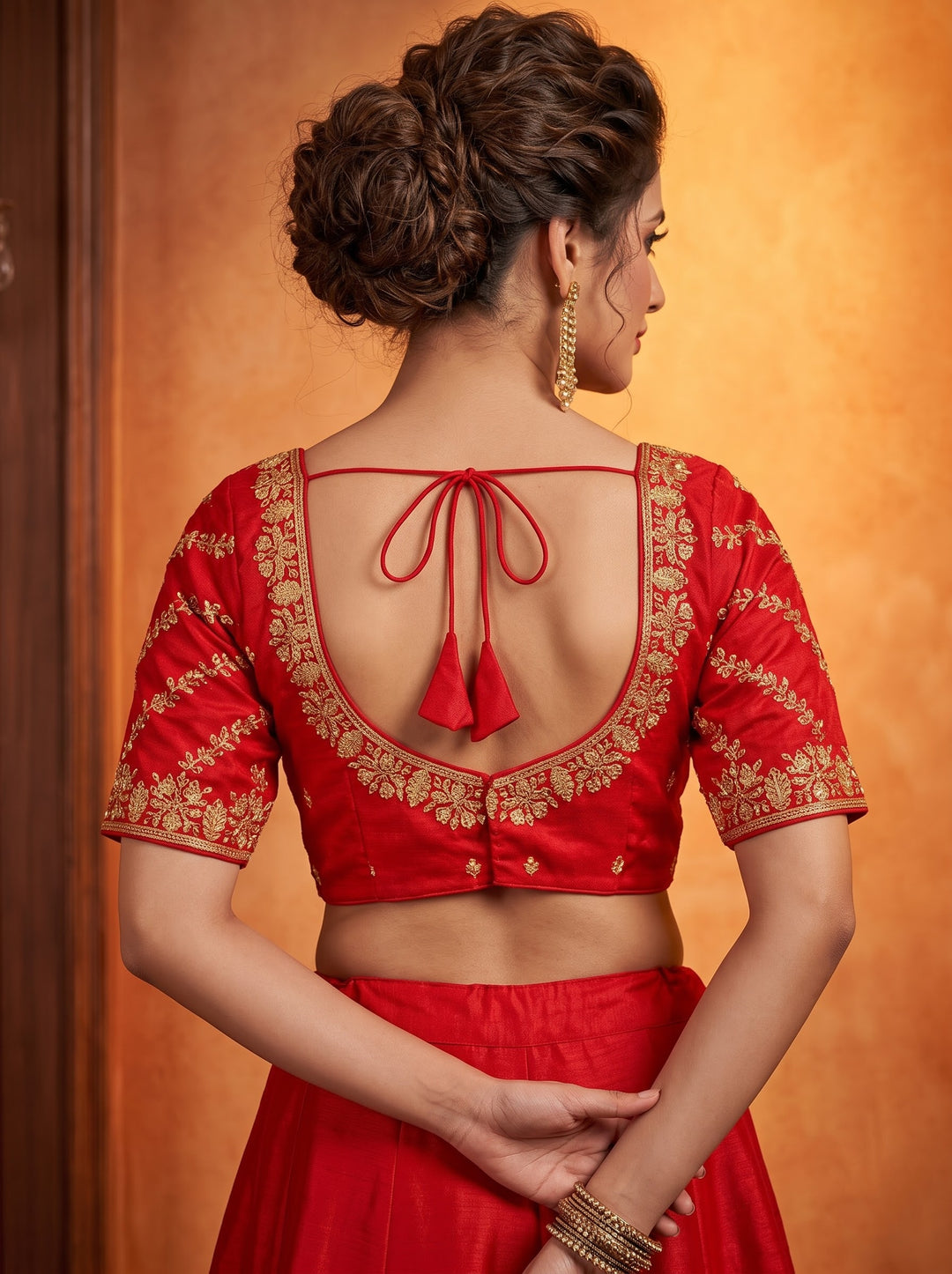 Fashion Fever Vichitra Silk Blouse