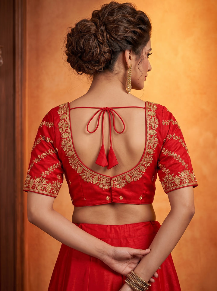 Fashion Fever Vichitra Silk Blouse