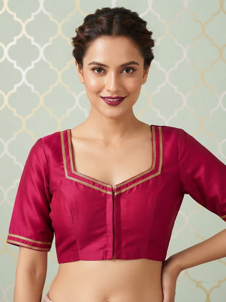Infinite Glam Vichitra Silk Blouse