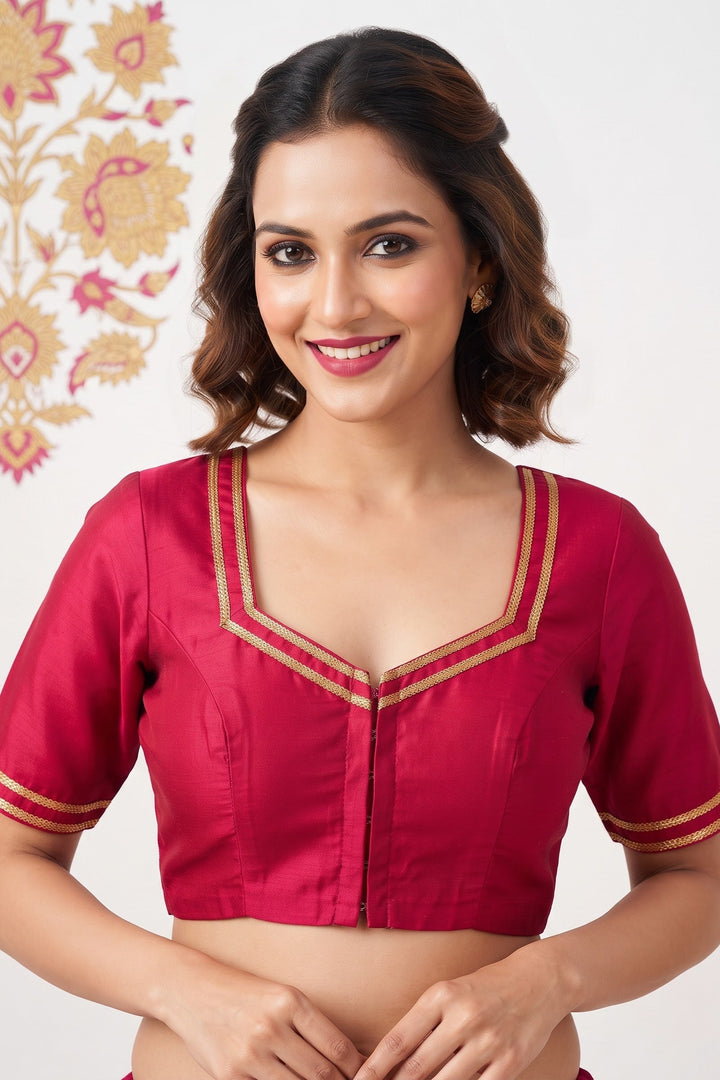 Infinite Glam Vichitra Silk Blouse