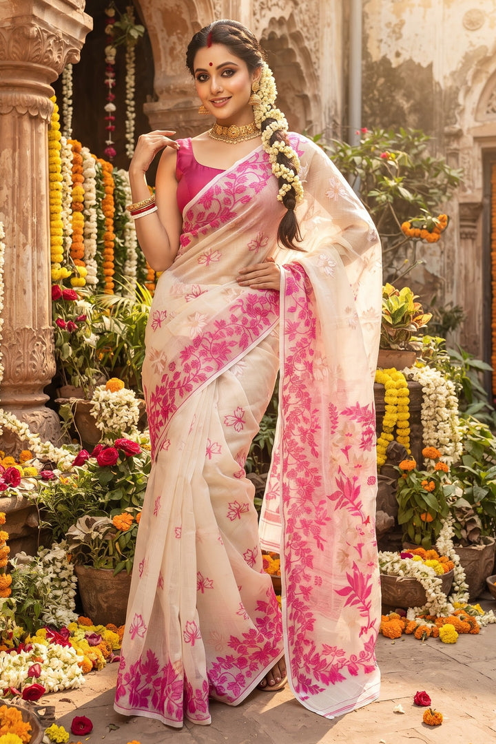 Moniharini Dhakai Jamdani Saree