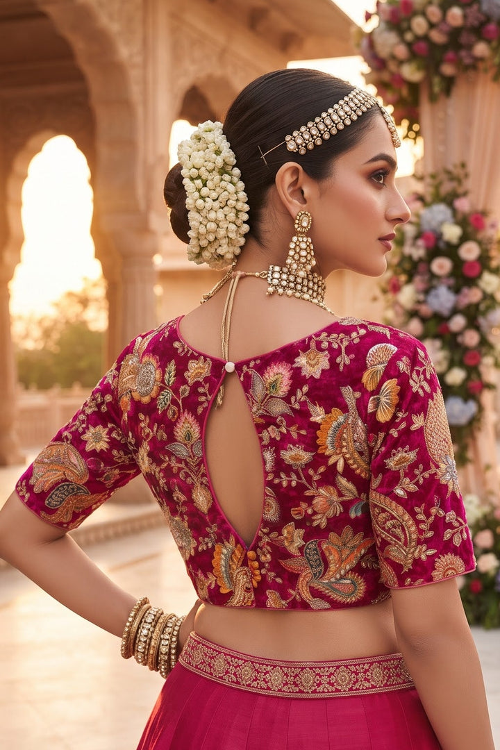 Own The Crown – Designer Zari & Sequins Crepe Blouse