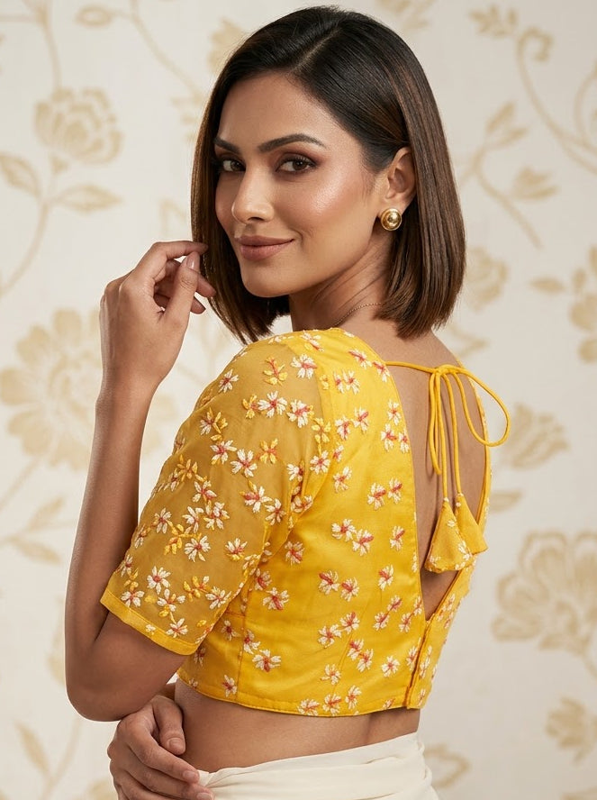 Shiuli Radiance – Designer Organza Blouse