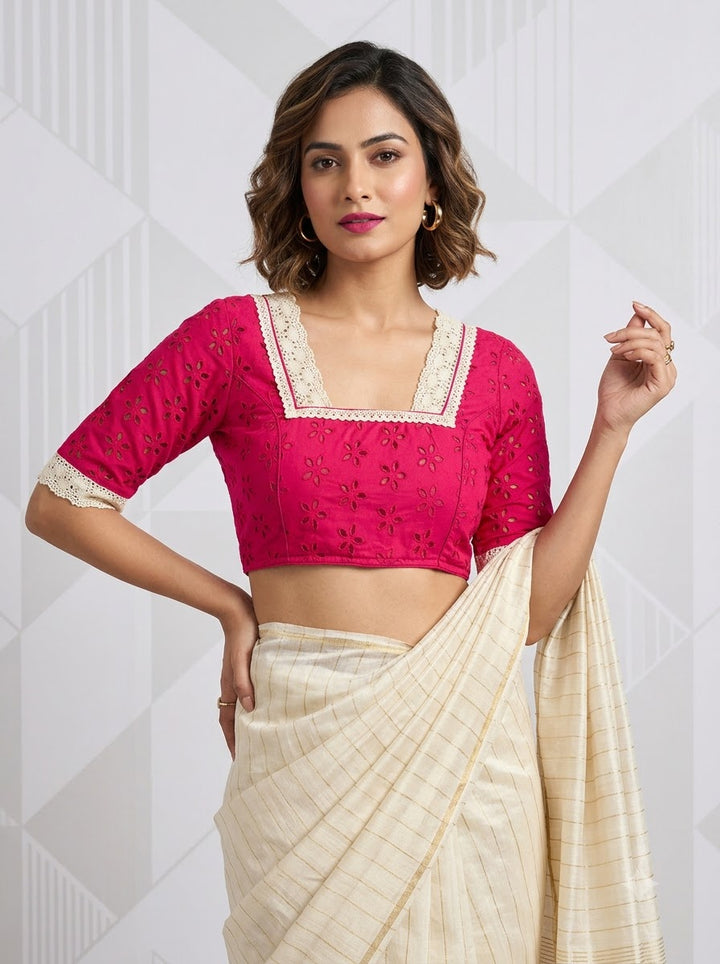Hakoba Heritage Lace Designer Blouse