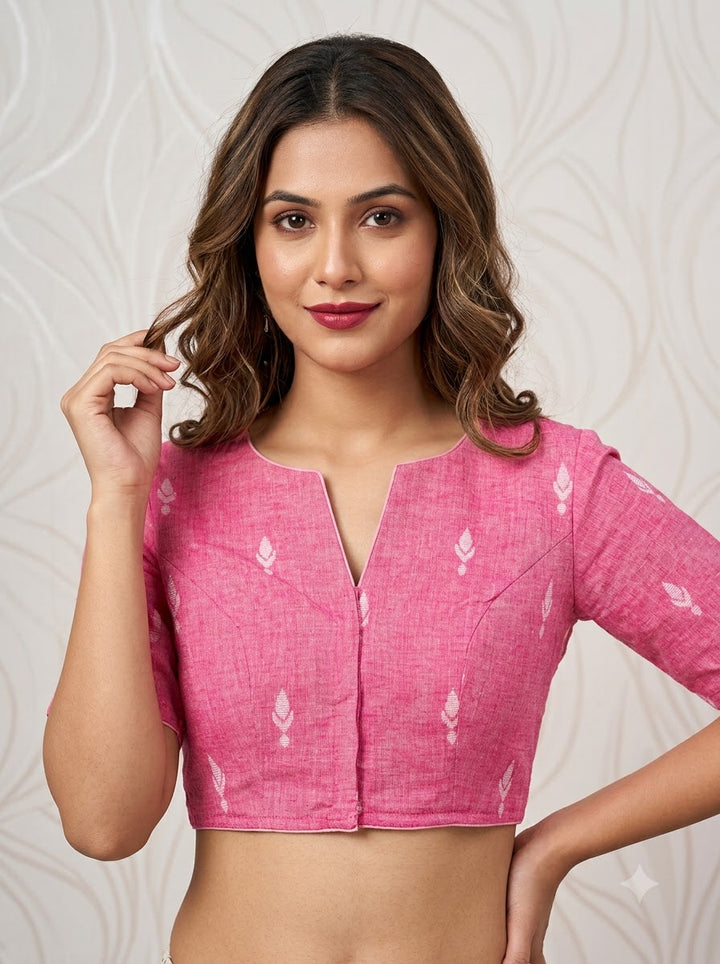 The Graceful Scholar Punjabi Collar Blouse