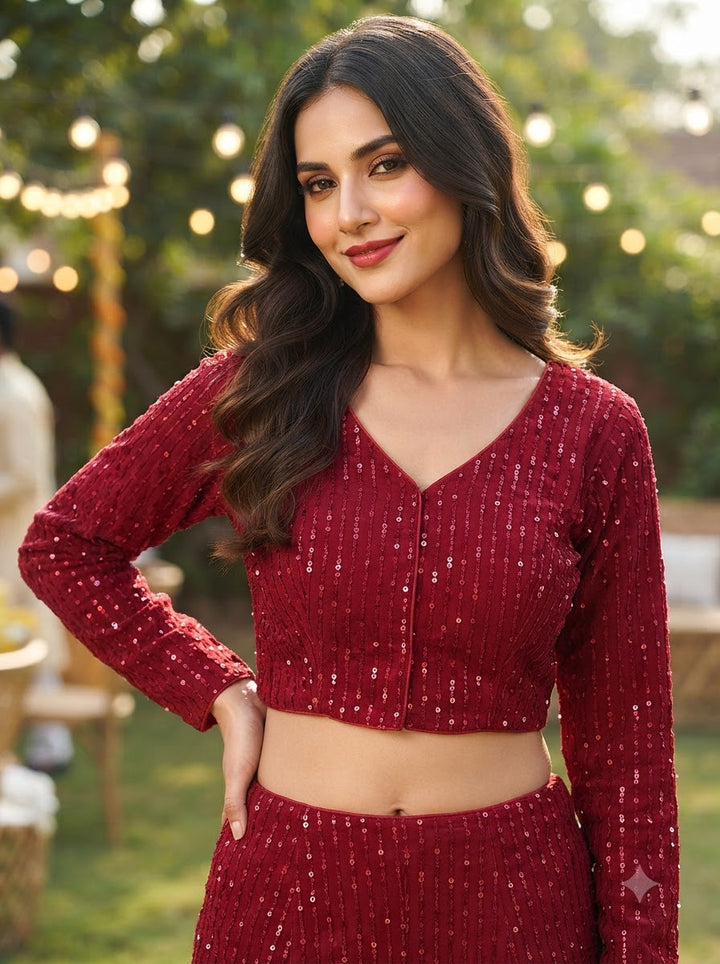 Royal Afterglow Designer Blouse