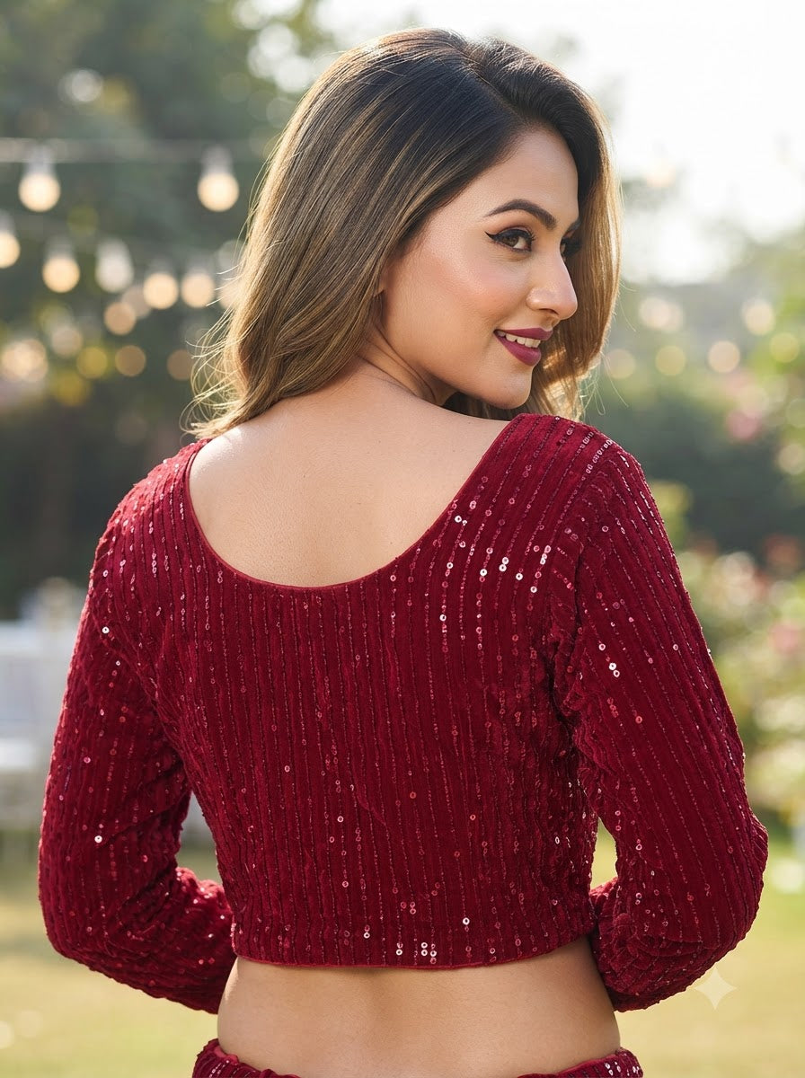 Royal Afterglow Designer Blouse