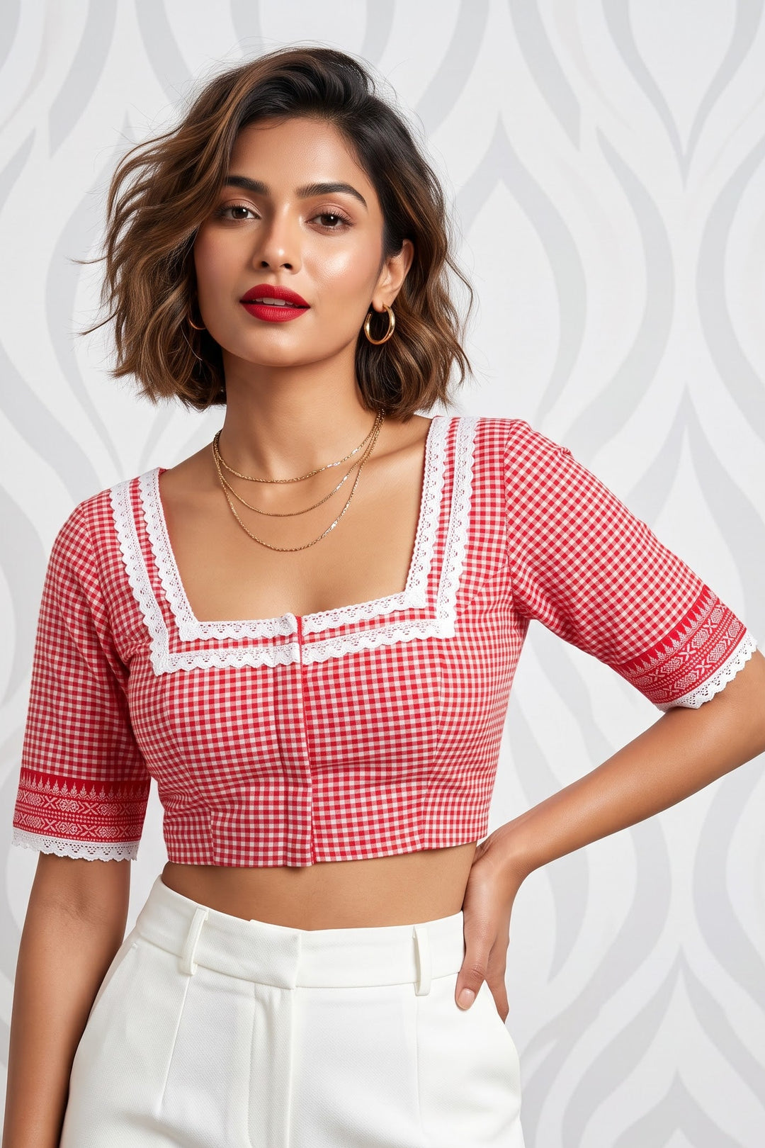 Retro Romance (Designer Cotton Blouse)
