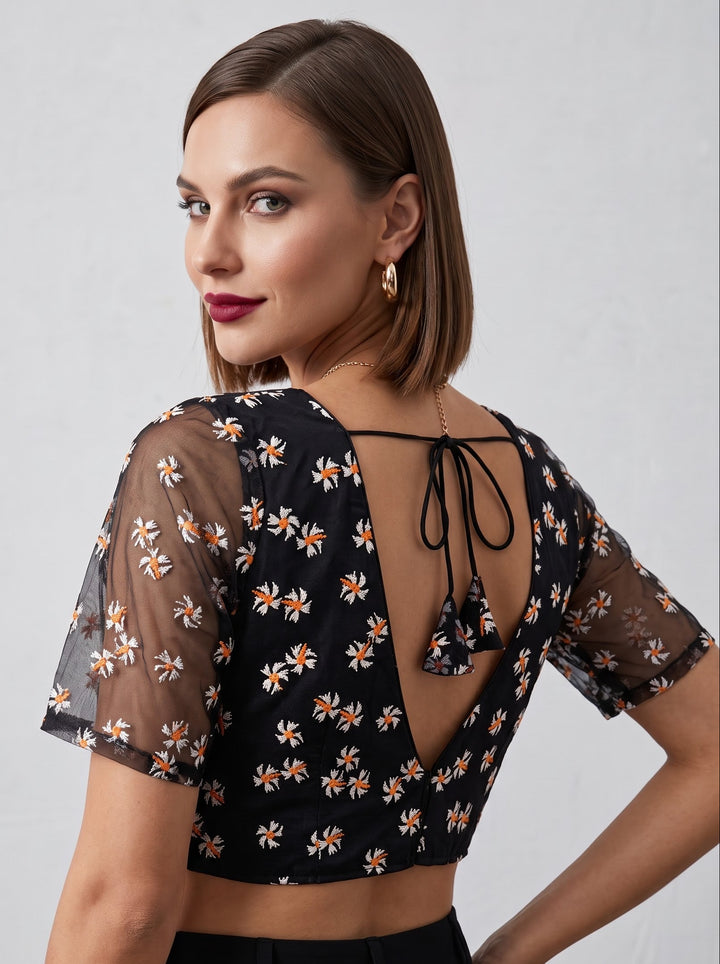 Shiuli Radiance – Designer Organza Blouse
