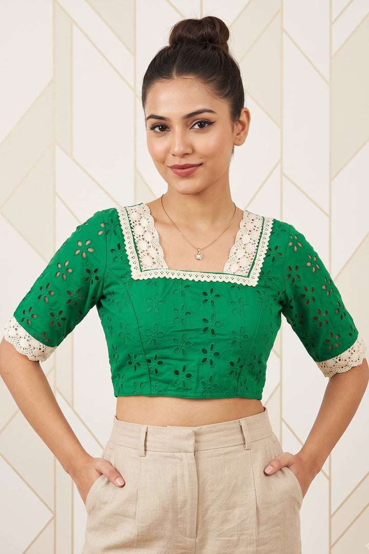Hakoba Heritage Lace Designer Blouse