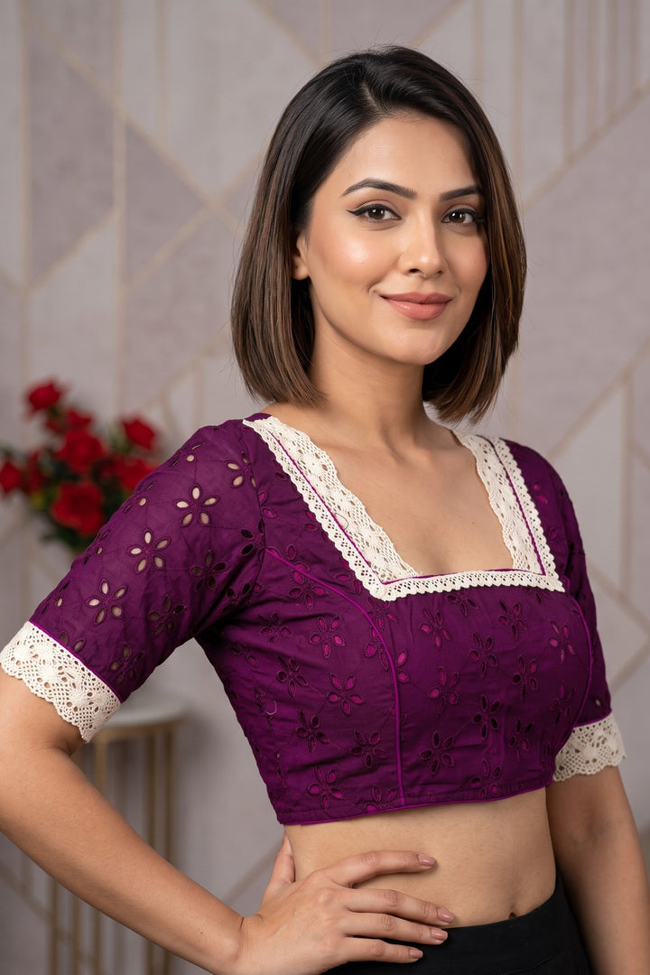 Hakoba Heritage Lace Designer Blouse