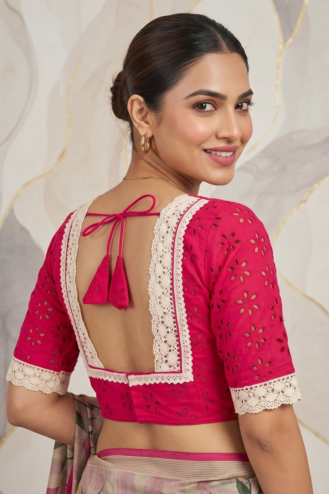 Hakoba Heritage Lace Designer Blouse