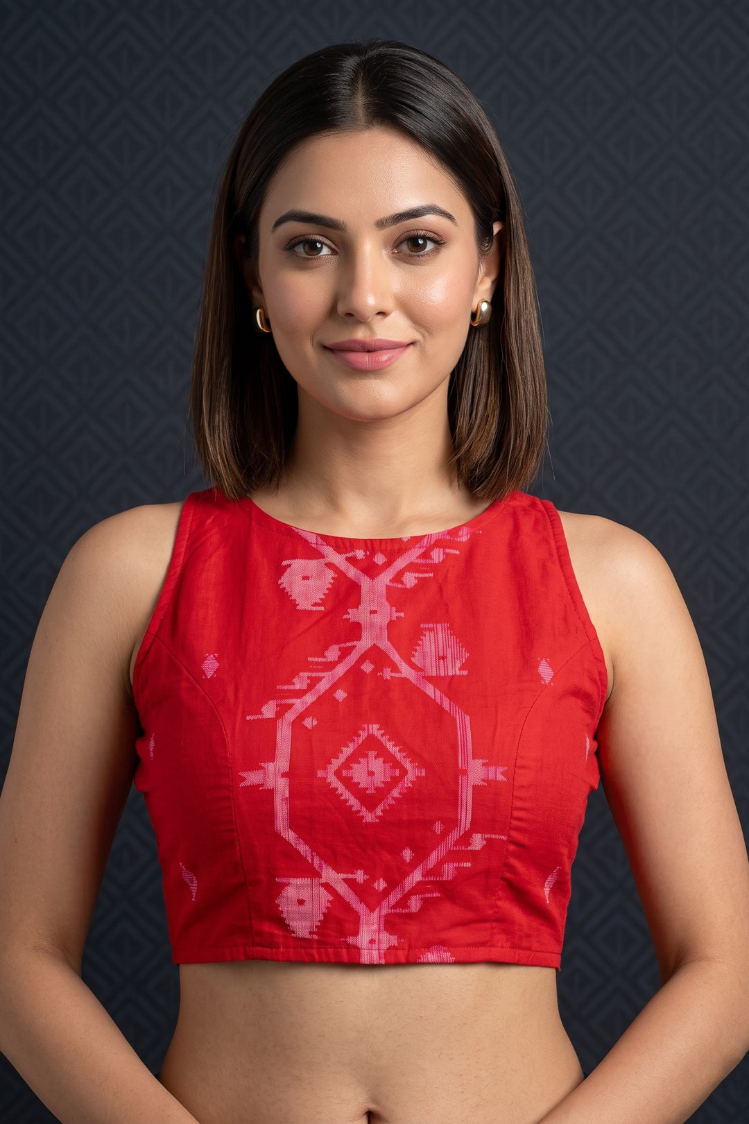 Woven to Impress – Cotton Jamdani Woven Designer Blouse
