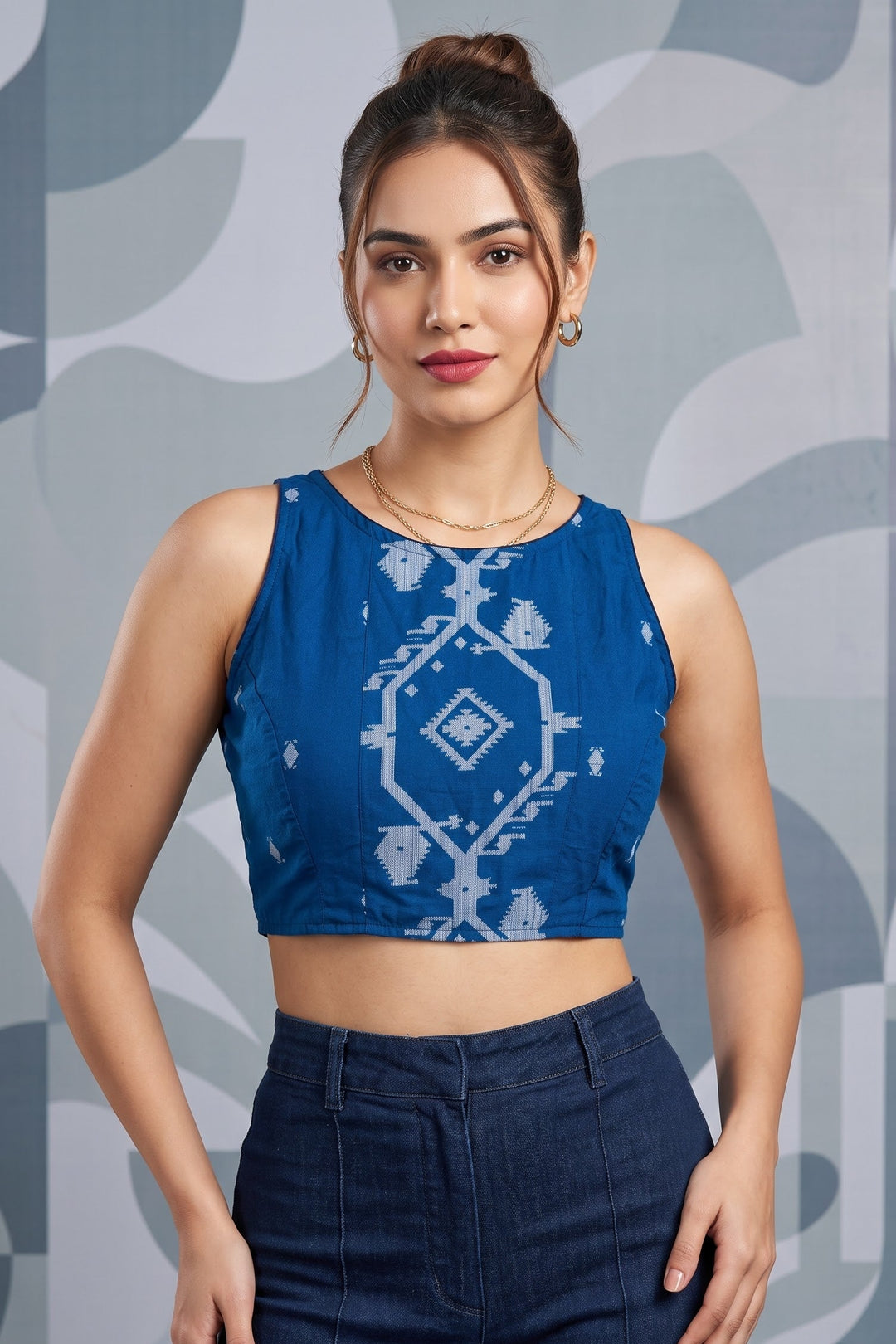 Woven to Impress – Cotton Jamdani Woven Designer Blouse