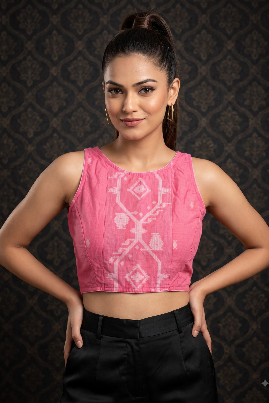 Woven to Impress – Cotton Jamdani Woven Designer Blouse