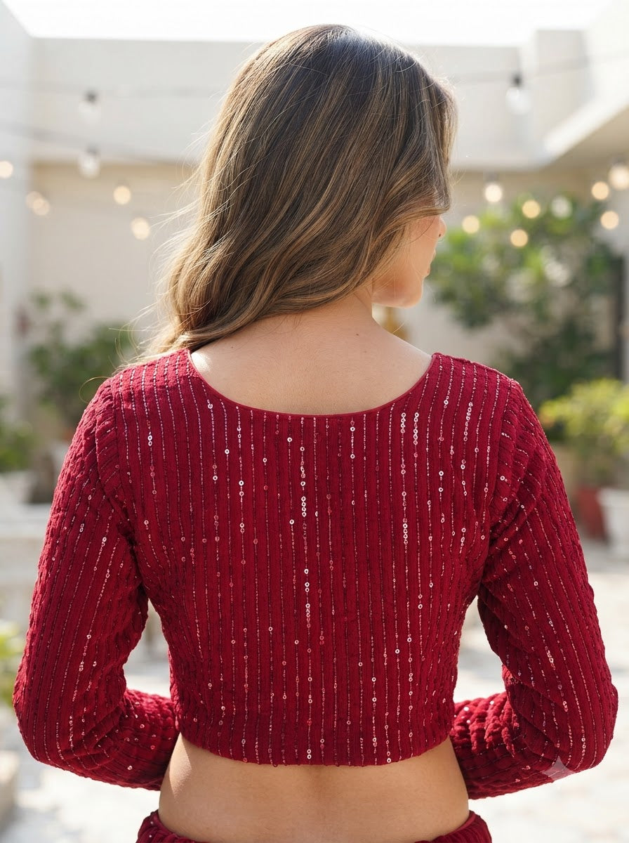 Royal Afterglow Designer Blouse