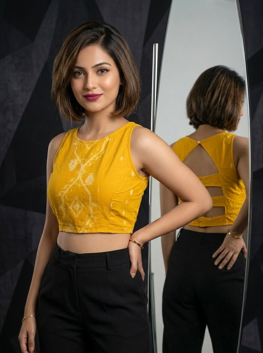 Woven to Impress – Cotton Jamdani Woven Designer Blouse