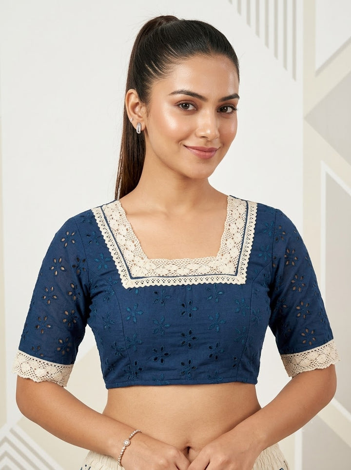 Hakoba Heritage Lace Designer Blouse