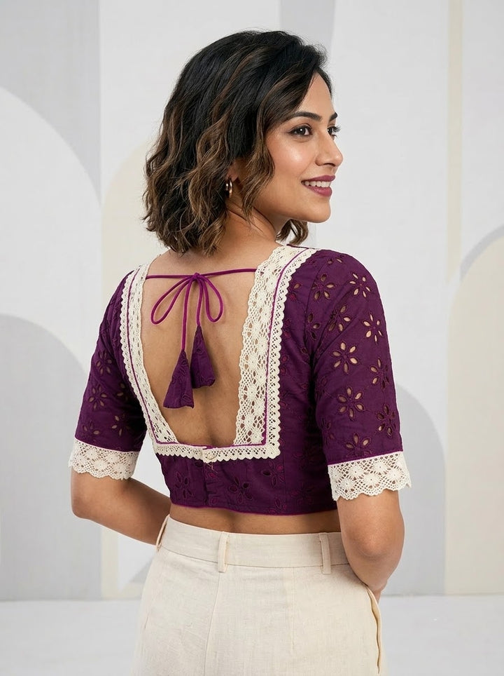 Hakoba Heritage Lace Designer Blouse