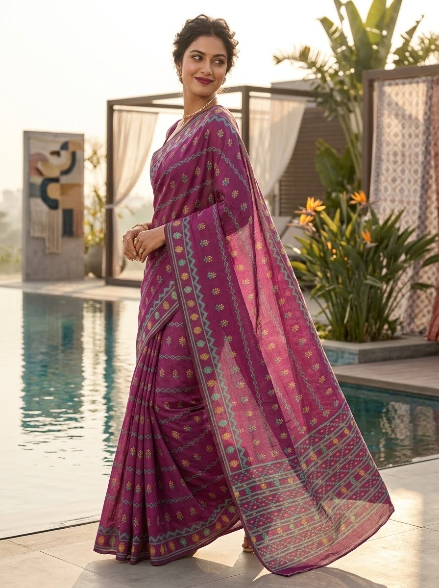Nabanita Bengal Jamdani Saree
