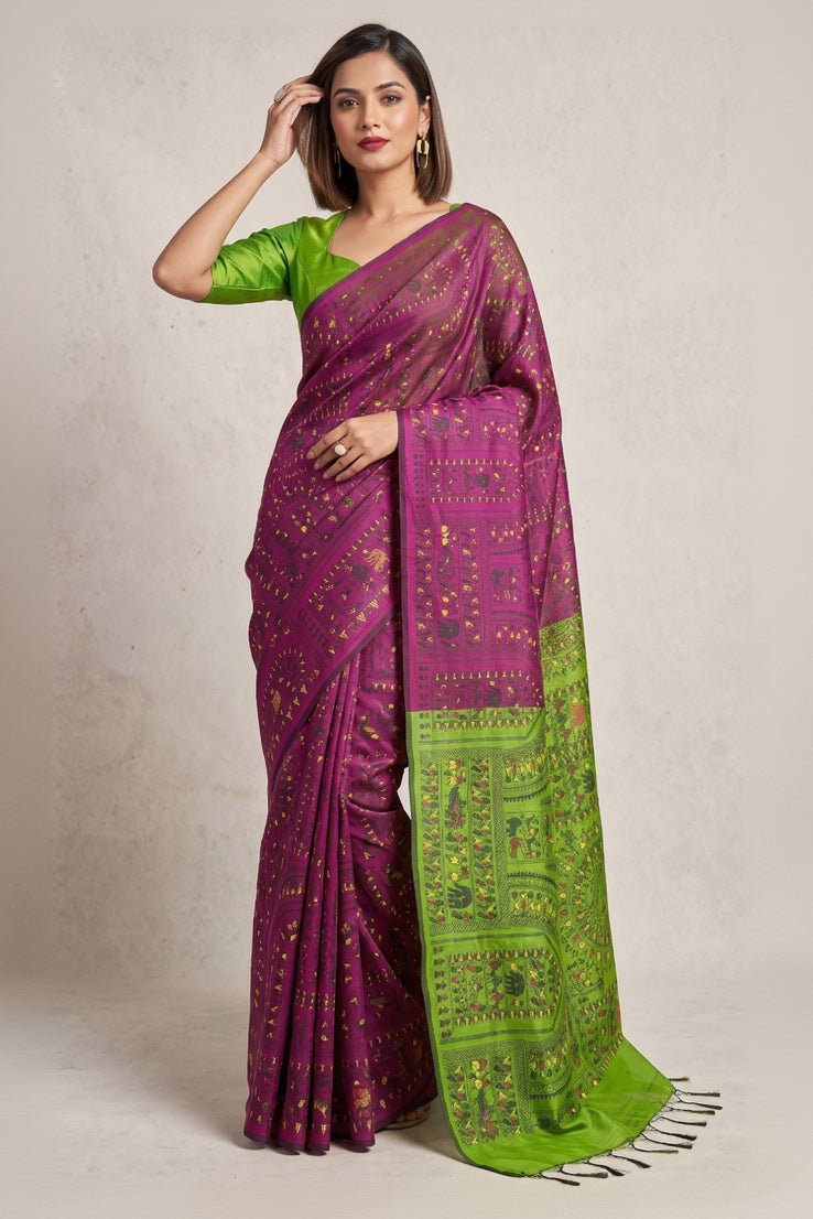 Melody of Colors Cotton Silk Saree