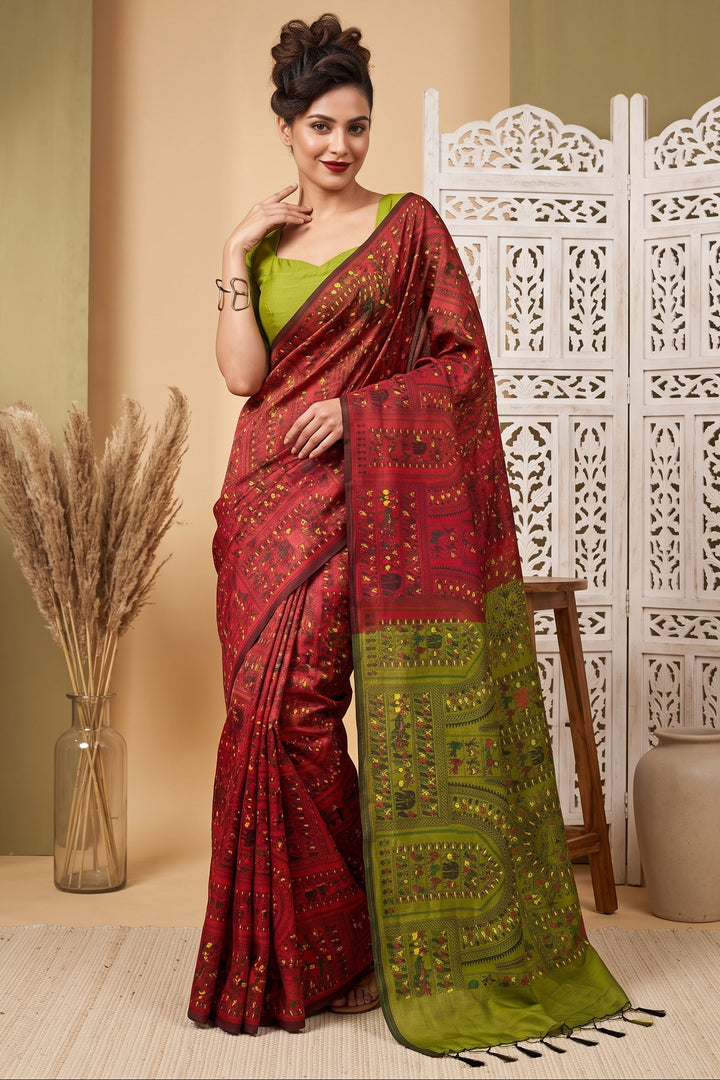 Melody of Colors Cotton Silk Saree